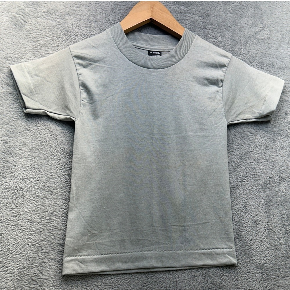 Vintage Screen Stars Best T-Shirt Kids 6-8 Single Stitch Blue Grey‎ Made in USA
